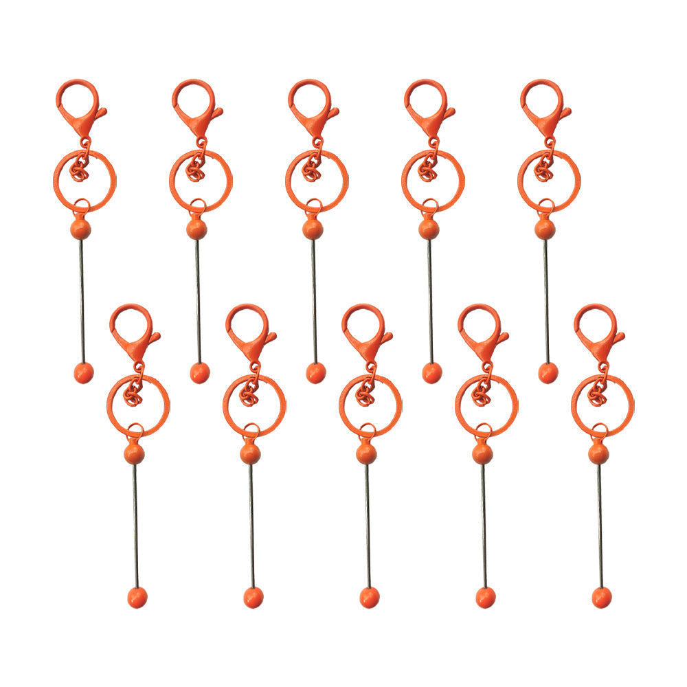 Wholesale Beadable Bar Metal DIY Keychain Bar